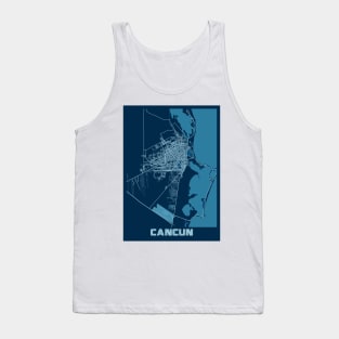 Cancun - Mexico Peace City Map Tank Top